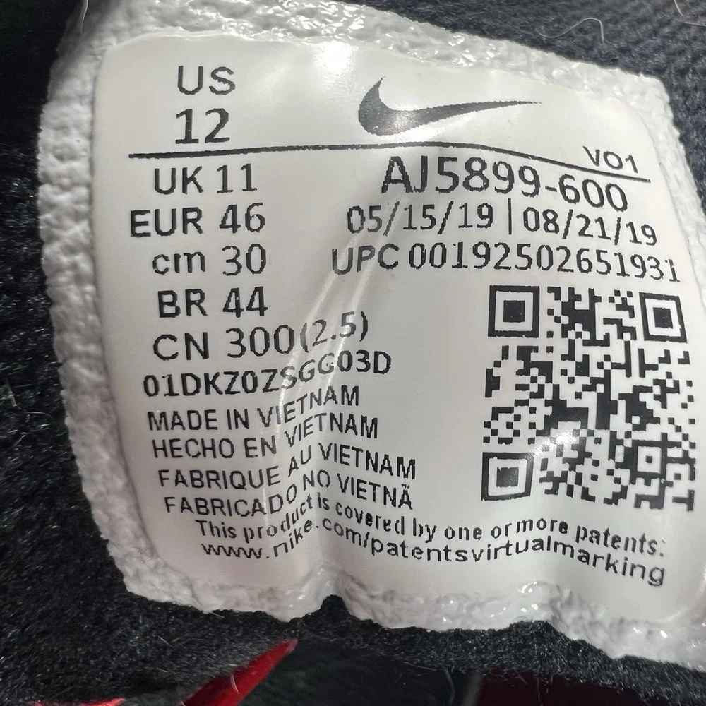 Nike Kobe Mamba Focus Men's 12 AJ5899-600 Red Black Basketball Sneakers Shoes - Picture 16 of 16